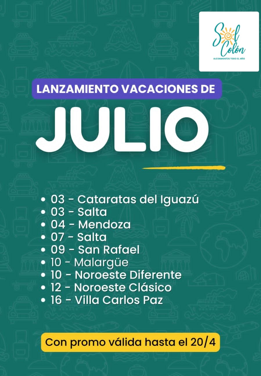 JULIO CON TODO !