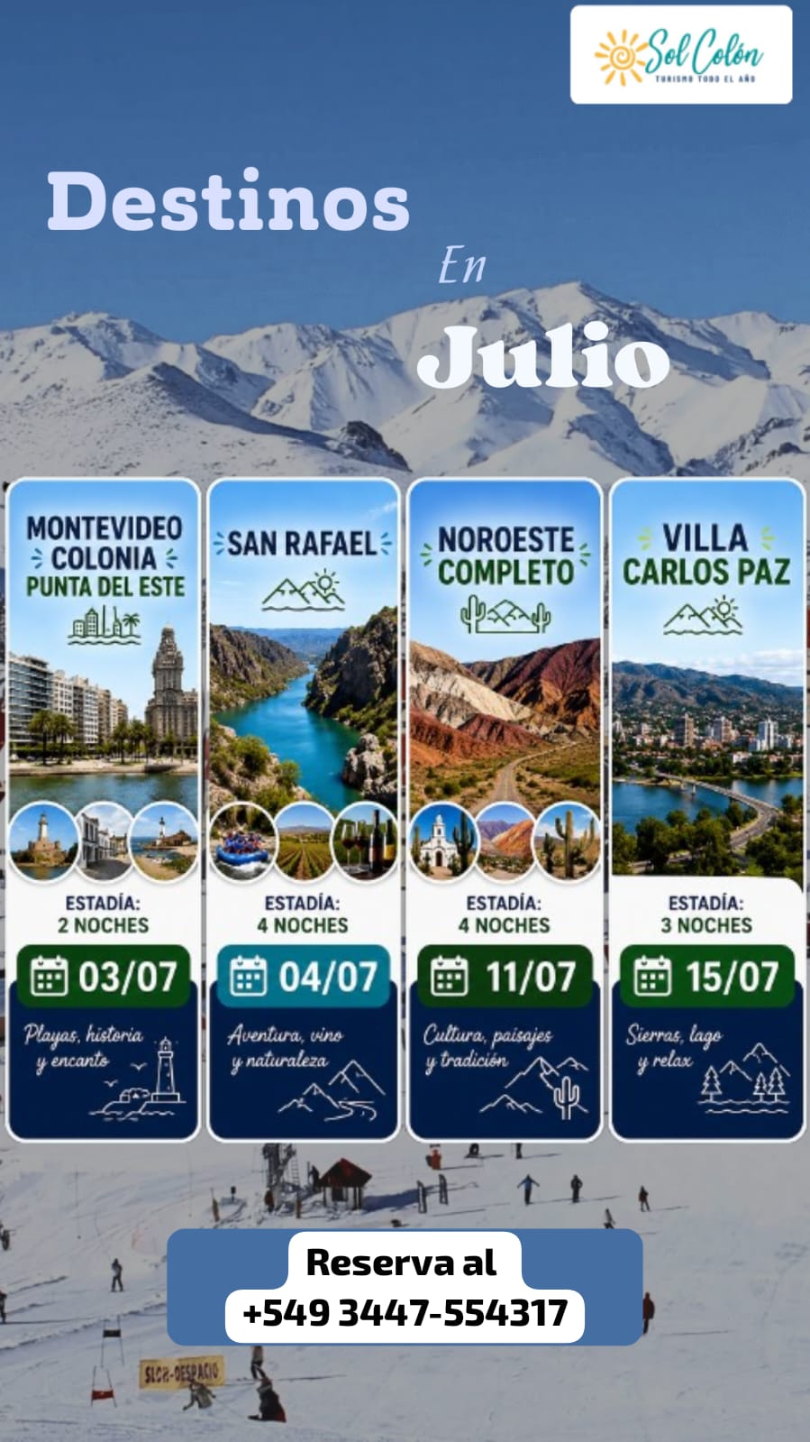 SALIDAS – JULIO